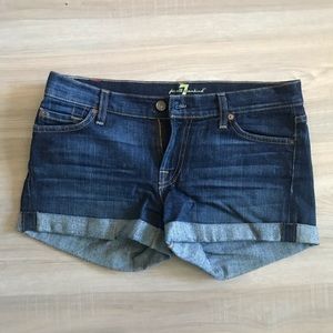 7 For All Mankind Denim/Jean Roll Up Shorts